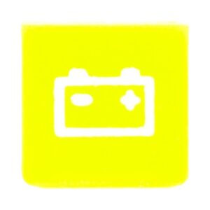 Symbool Accu Geel