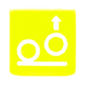 Symbool Linker Trail-Aslifter Geel