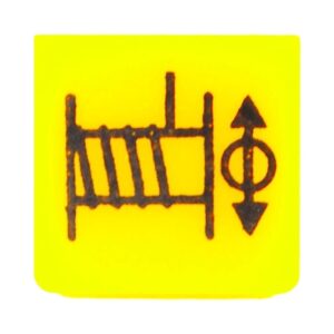 Symbool Kabellier Geel/Zwart