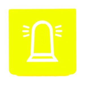 Symbool Zwaailicht Geel