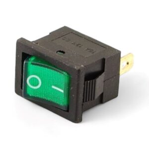 Mini Wipschakelaar 12V/16A Groen